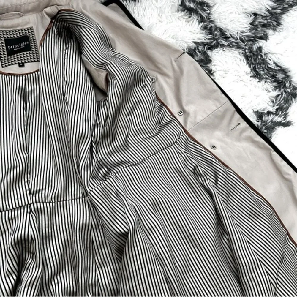 Principles by Ben de Lisi Fit and Flare Trench Coat (c)